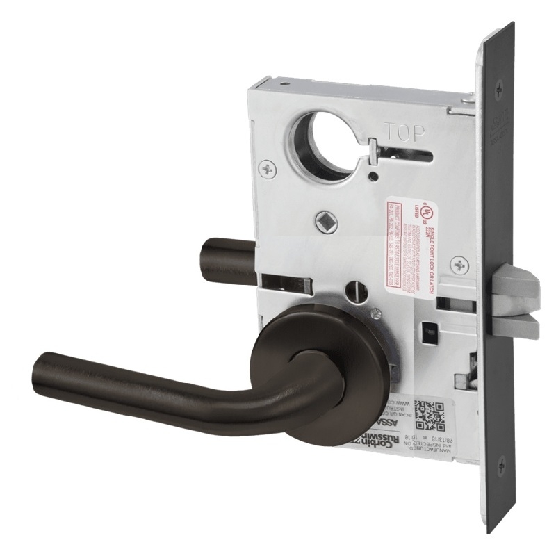 Picture of Corbin Russwin ML2010 RWA Passage or Closet Mortise Lock, RW Lever, A Rose