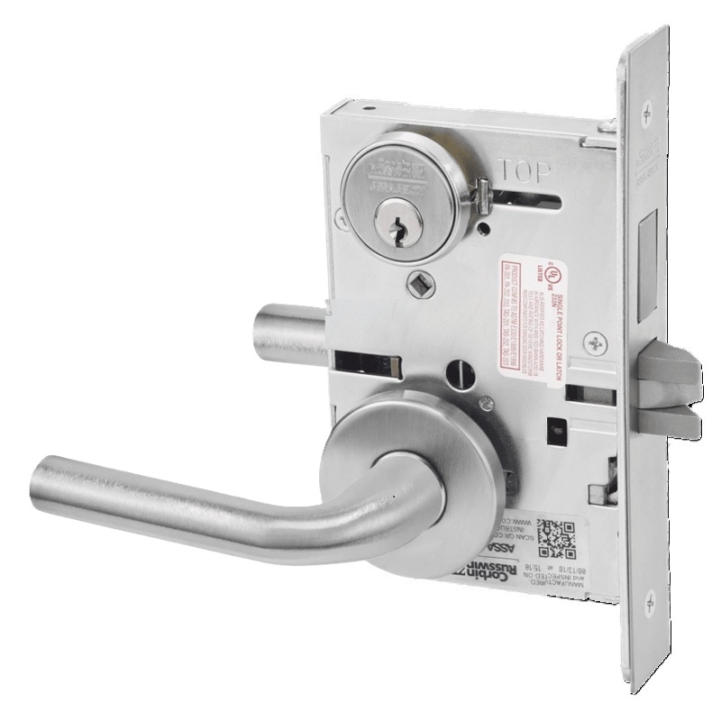 Picture of Corbin Russwin ML2022 RWA Store Door Mortise Lock, RW Lever, A Rose