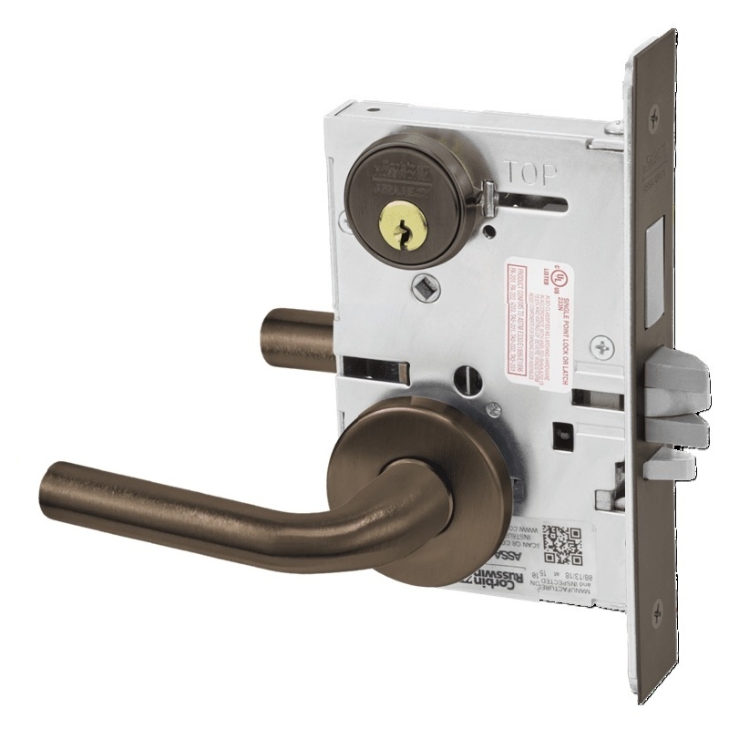 Picture of Corbin Russwin ML2029 RWA Hotel or Motel Mortise Lock, RW Lever, A Rose