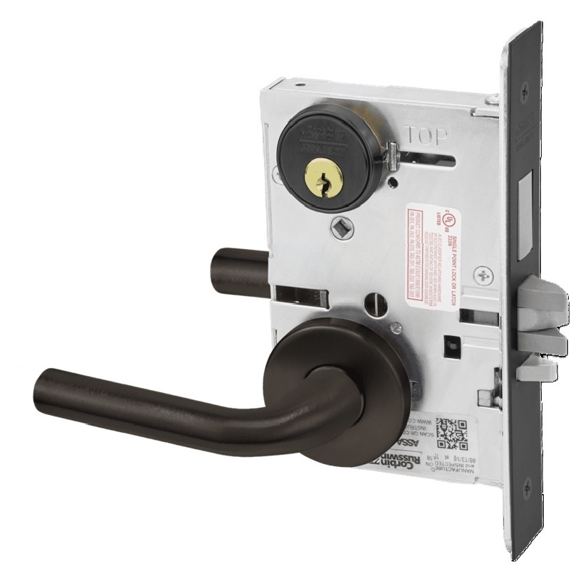 Picture of Corbin Russwin ML2029 RWA Hotel or Motel Mortise Lock, RW Lever, A Rose