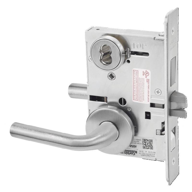 Picture of Corbin Russwin ML2048 RWA Entrance or Apartment Mortise Lock, RW Lever, A Rose