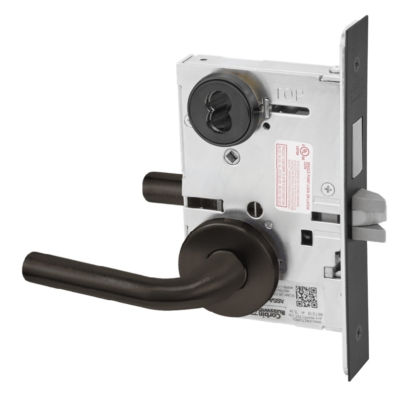 Picture of Corbin Russwin ML2065 RWA Dormitory or Entrance Mortise Lock, RW Lever, A Rose
