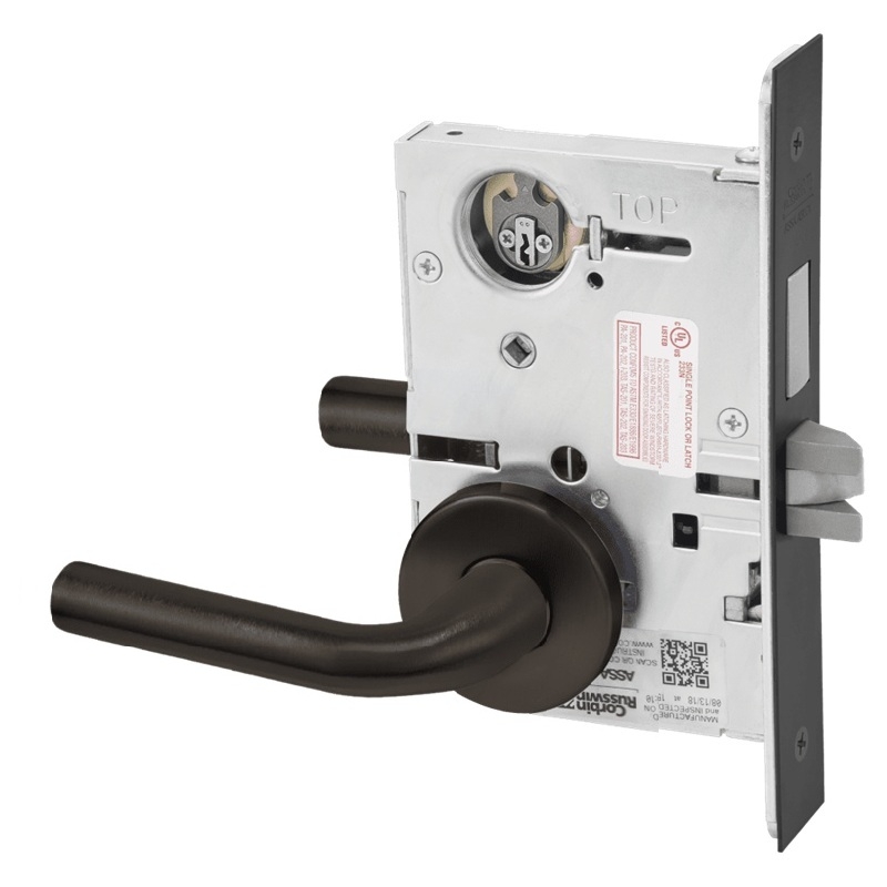 Picture of Corbin Russwin ML2065 RWA Dormitory or Entrance Mortise Lock, RW Lever, A Rose