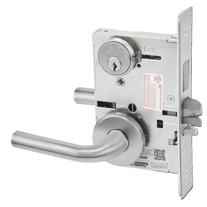 Picture of Corbin Russwin ML2072 RWA Classroom Intruder Mortise Lock, RW Lever, A Rose,