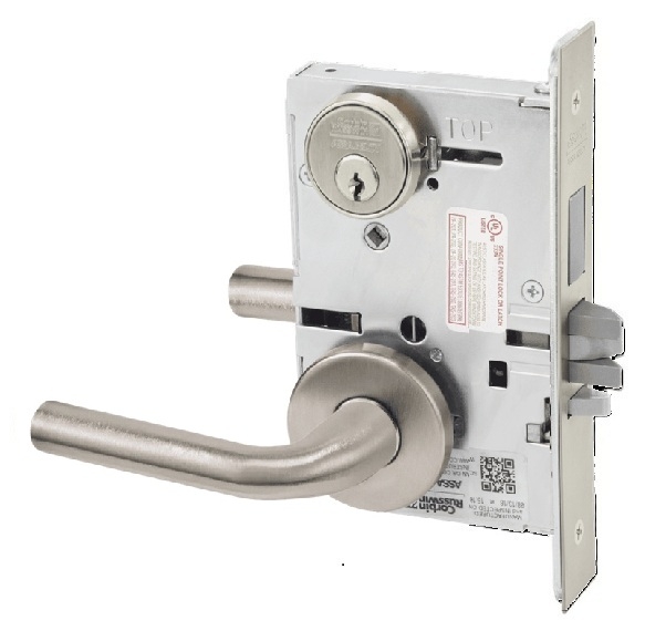 Picture of Corbin Russwin ML2075 RWA Security Entrance or Office Mortise Lock, RW Lever, A Rose