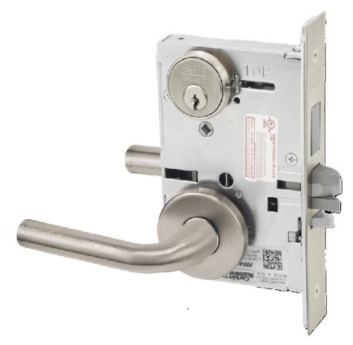 Picture of Corbin Russwin ML2075 RWA Security Entrance or Office Mortise Lock, RW Lever, A Rose