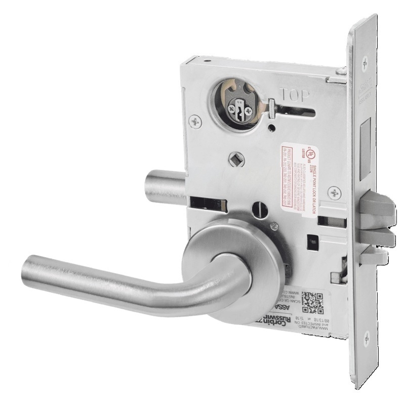 Picture of Corbin Russwin ML2075 RWA Security Entrance or Office Mortise Lock, RW Lever, A Rose