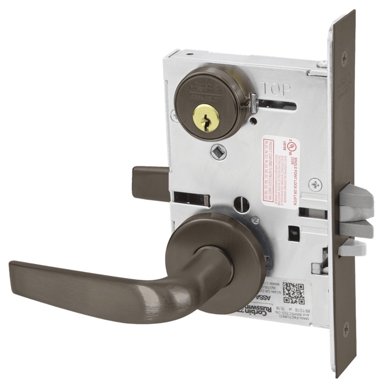 Picture of Corbin Russwin ML2042 CSA Entrance or Public Restroom Mortise Lock, CS Lever, A Rose