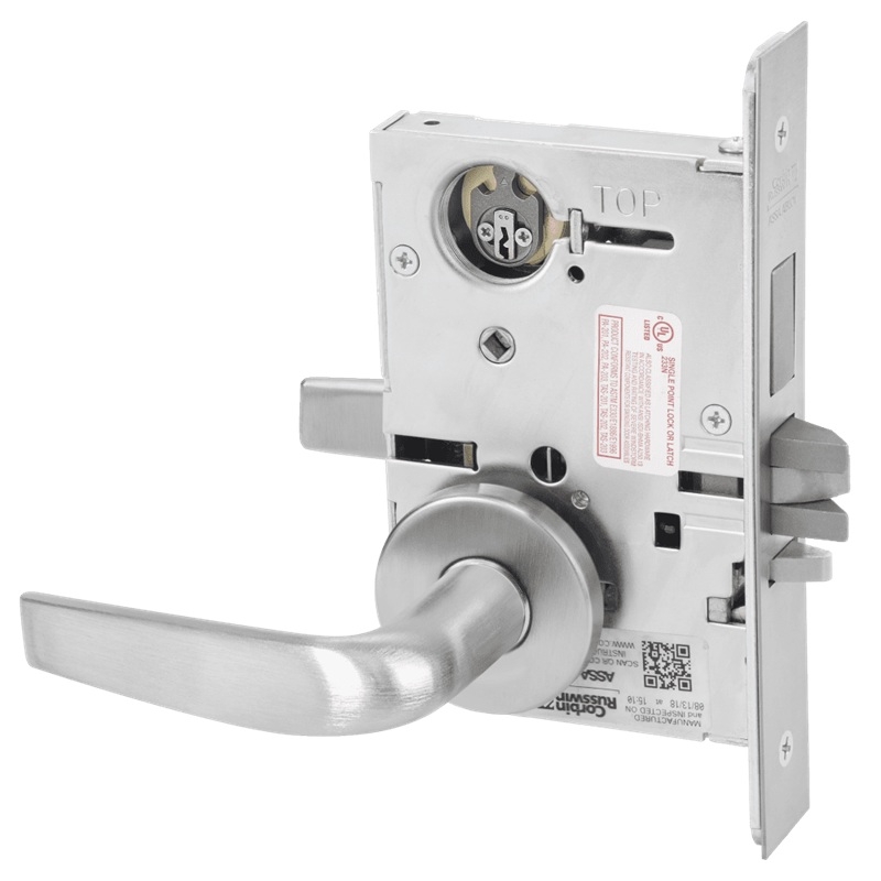 Picture of Corbin Russwin ML2075 CSA Security Entrance or Office Mortise Lock, CS Lever, A Rose