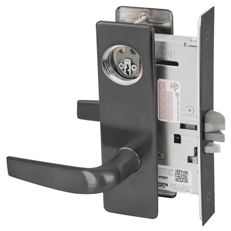 Picture of Corbin Russwin ML2032 CSM Institution or Utility Mortise Lock, CS Lever, M Escutcheon
