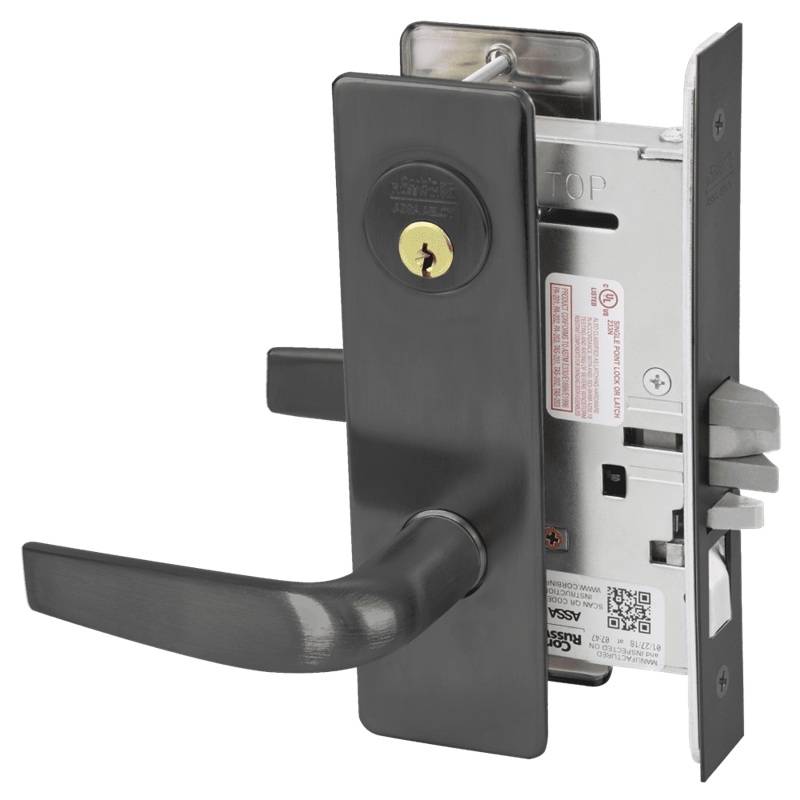 Picture of Corbin Russwin ML2051 CSM Entrance or Office Mortise Lock, CS Lever, M Escutcheon