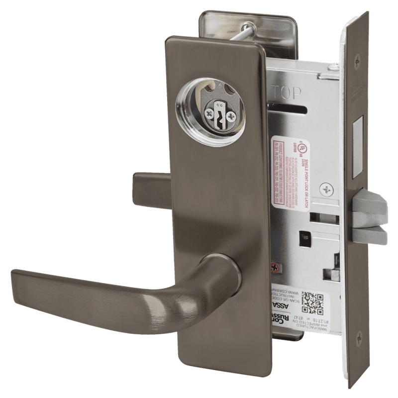 Picture of Corbin Russwin ML2065 CSM Dormitory or Entrance Mortise Lock, CS Lever, M Escutcheon