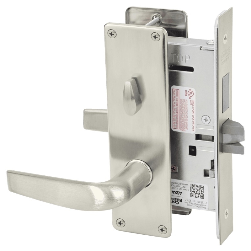 Picture of Corbin Russwin ML2020 CSN Privacy, Bedroom or Bathroom Mortise Lock, CS Lever, N Escutcheon