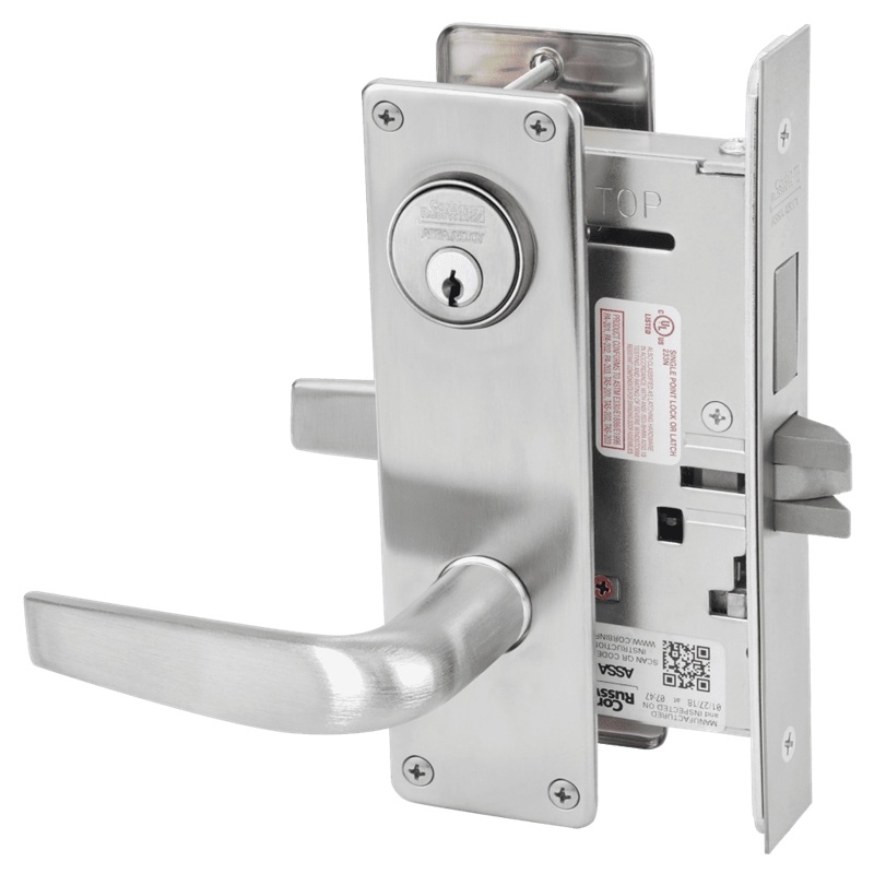 Picture of Corbin Russwin ML2024 CSN Entrance or Storeroom Mortise Lock, CS Lever, N Escutcheon