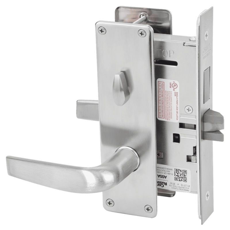 Picture of Corbin Russwin ML2030 CSN Privacy, Bedroom or Bathroom Mortise Lock, CS Lever, N Escutcheon