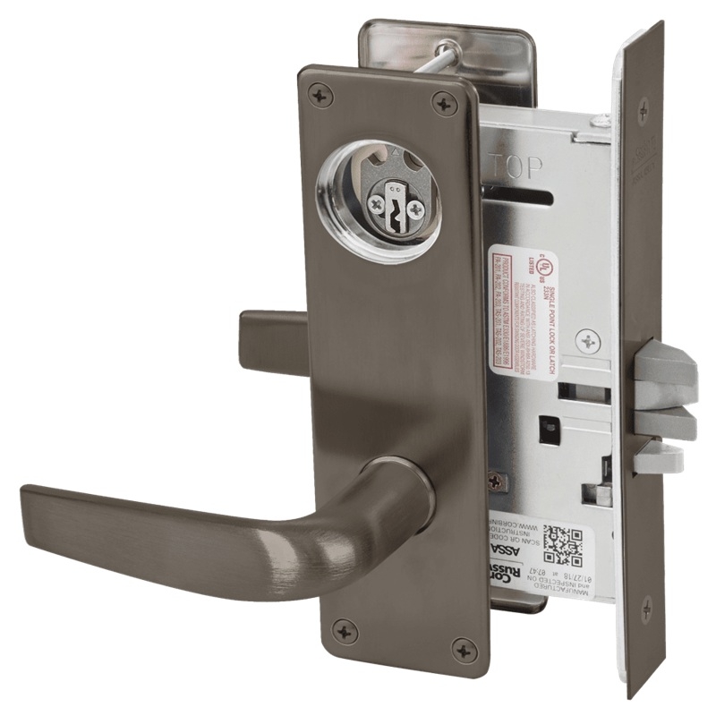 Picture of Corbin Russwin ML2032 CSN Institution or Utility Mortise Lock, CS Lever, N Escutcheon