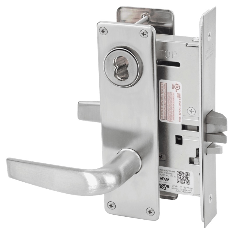 Picture of Corbin Russwin ML2042 CSN Entrance or Public Restroom Mortise Lock, CS Lever, N Escutcheon