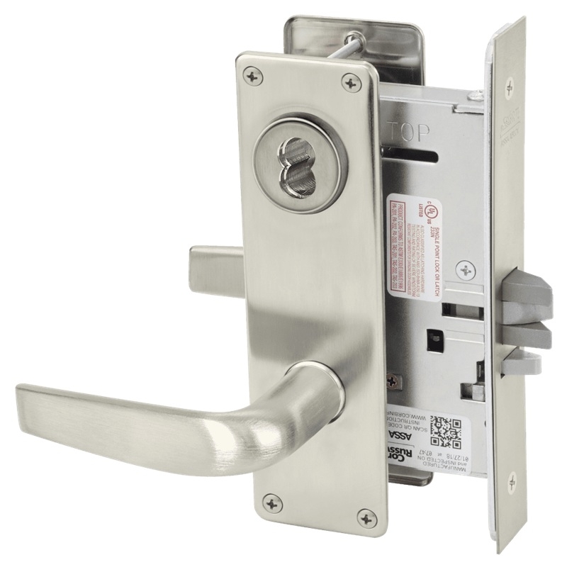 Picture of Corbin Russwin ML2042 CSN Entrance or Public Restroom Mortise Lock, CS Lever, N Escutcheon