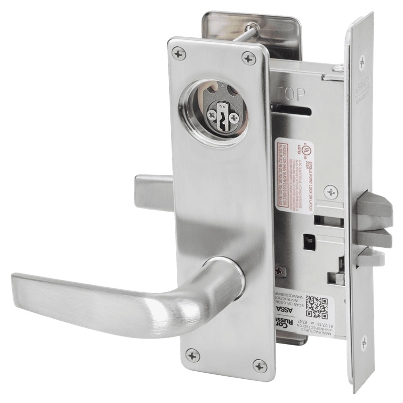 Picture of Corbin Russwin ML2042 CSN Entrance or Public Restroom Mortise Lock, CS Lever, N Escutcheon
