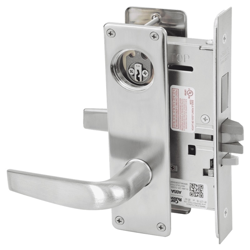 Picture of Corbin Russwin ML2075 CSN Security Entrance or Office Mortise Lock, CS Lever, N Escutcheon