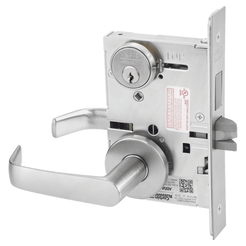 Picture of Corbin Russwin ML2022 NSA Store Door Mortise Lock, NS Lever, A Rose