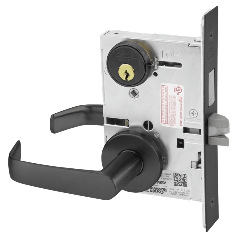 Picture of Corbin Russwin ML2024 NSA Entrance or Storeroom Mortise Lock, NS Lever, A Rose