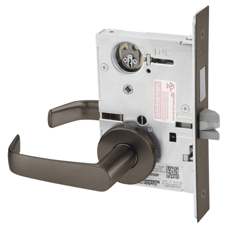 Picture of Corbin Russwin ML2024 NSA Entrance or Storeroom Mortise Lock, NS Lever, A Rose