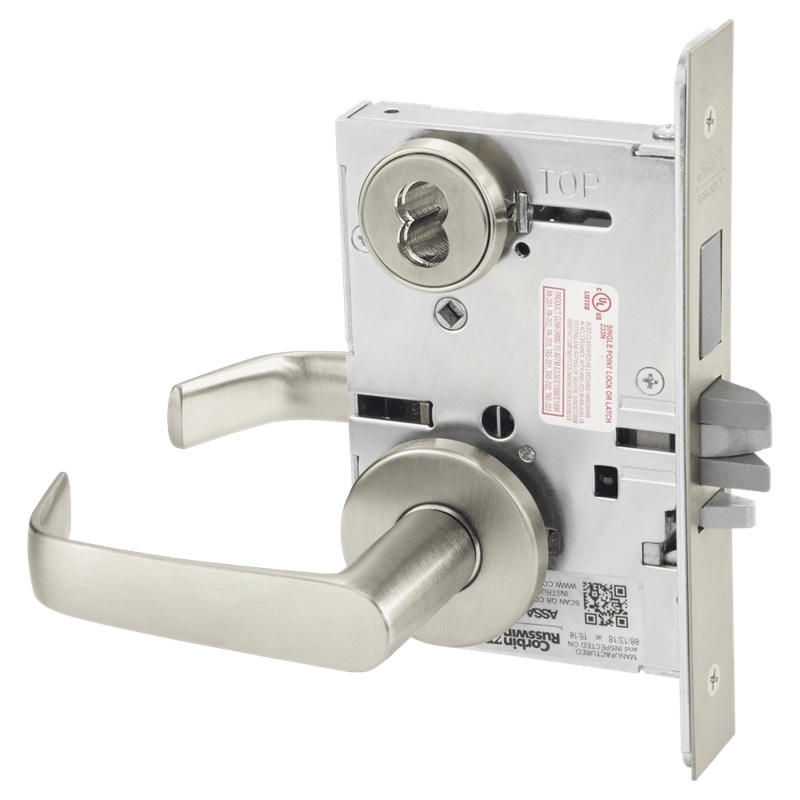 Picture of Corbin Russwin ML2029 NSA Hotel or Motel Mortise Lock, NS Lever, A Rose