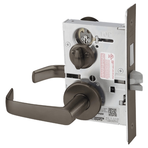 Picture of Corbin Russwin ML2030 NSA Privacy, Bedroom or Bathroom Mortise Lock, NS Lever, A Rose