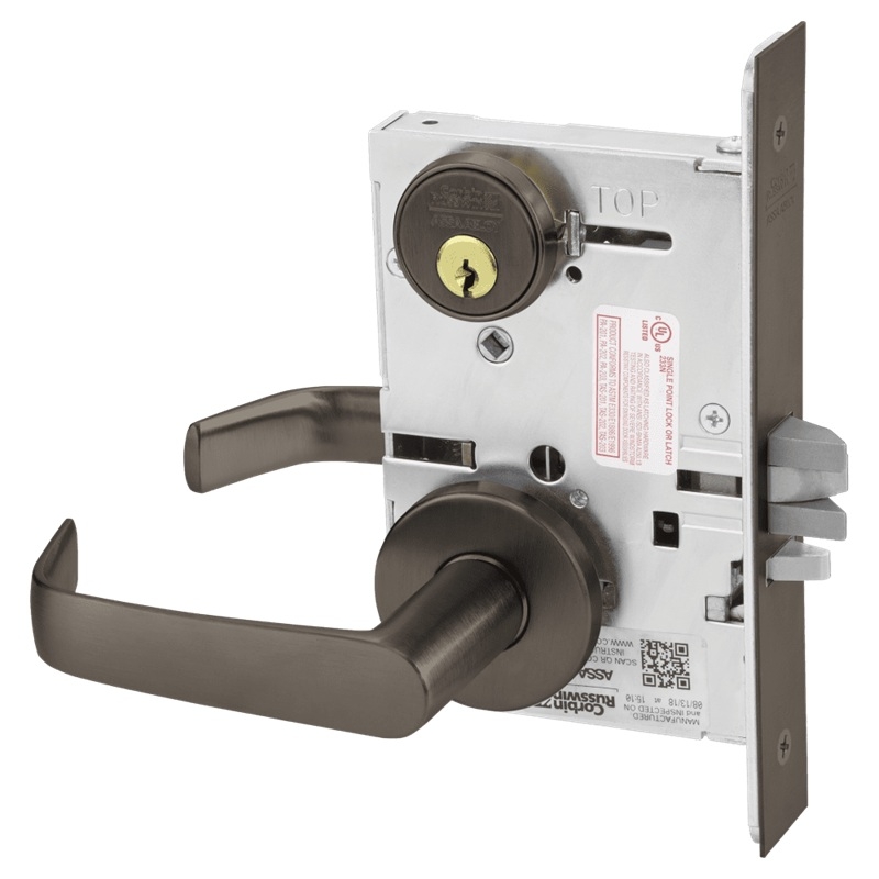 Picture of Corbin Russwin ML2032 NSA Institution or Utility Mortise Lock, NS Lever, A Rose