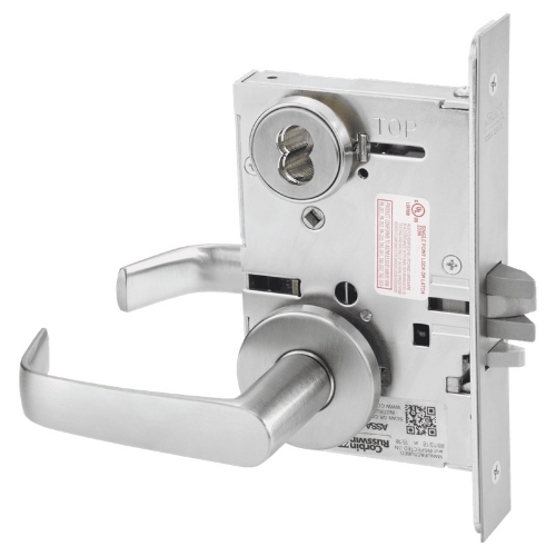 Picture of Corbin Russwin ML2042 NSA Entrance or Public Restroom Mortise Lock, NS Lever, A Rose