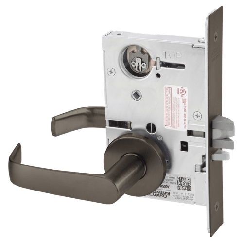 Picture of Corbin Russwin ML2042 NSA Entrance or Public Restroom Mortise Lock, NS Lever, A Rose