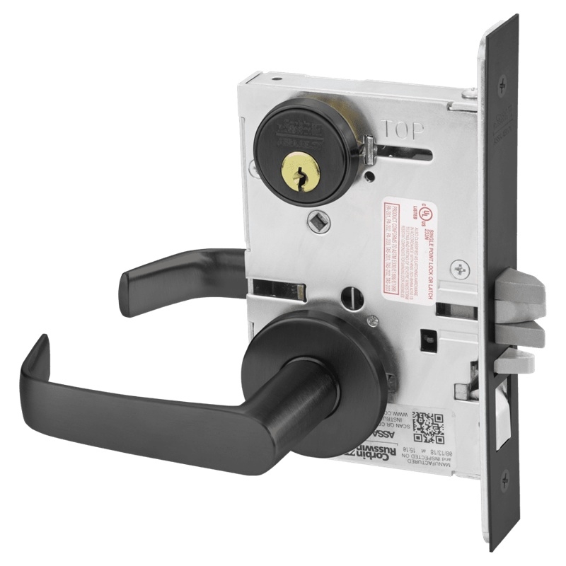 Picture of Corbin Russwin ML2051 NSA Entrance or Office Mortise Lock, NS Lever, A Rose