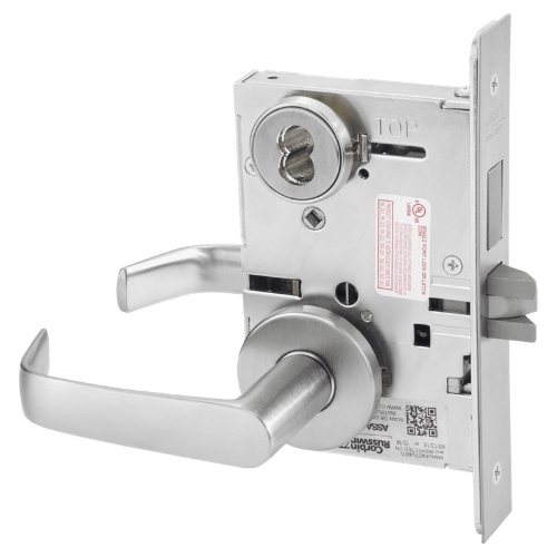 Picture of Corbin Russwin ML2065 NSA Dormitory or Entrance Mortise Lock, NS Lever, A Rose
