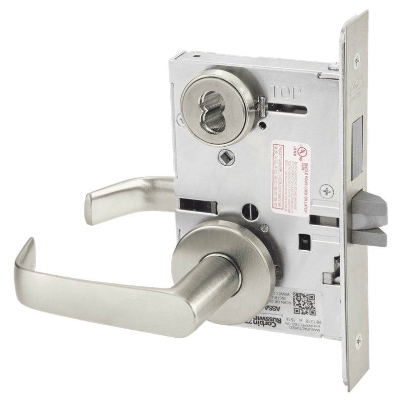 Picture of Corbin Russwin ML2065 NSA Dormitory or Entrance Mortise Lock, NS Lever, A Rose