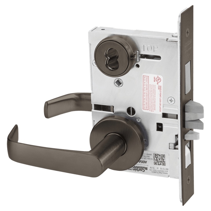 Picture of Corbin Russwin ML2067 NSA Apartment or Dormitory Mortise Lock, NS Lever, A Rose