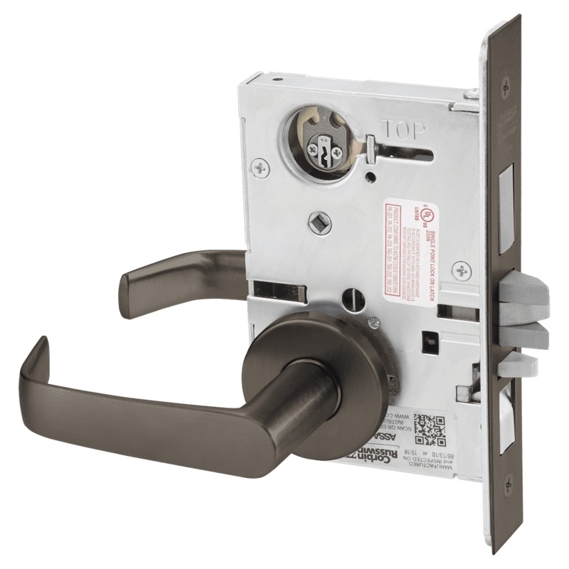 Picture of Corbin Russwin ML2067 NSA Apartment or Dormitory Mortise Lock, NS Lever, A Rose