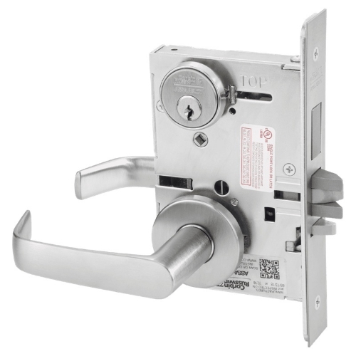 Picture of Corbin Russwin ML2075 NSA Security Entrance or Office Mortise Lock, NS Lever, A Rose