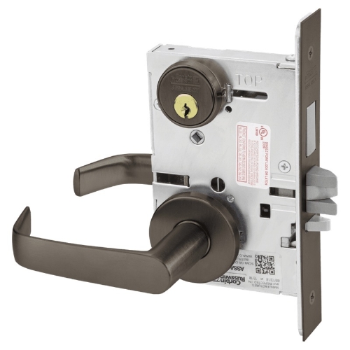 Picture of Corbin Russwin ML2075 NSA Security Entrance or Office Mortise Lock, NS Lever, A Rose