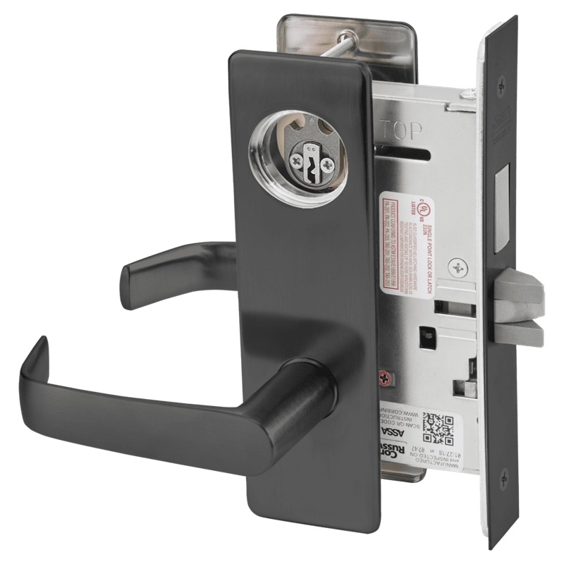 Picture of Corbin Russwin ML2022 NSM Store Door Mortise Lock, NS Lever, M Escutcheon