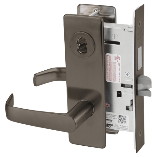 Picture of Corbin Russwin ML2024 NSM Entrance or Storeroom Mortise Lock, NS Lever, M Escutcheon