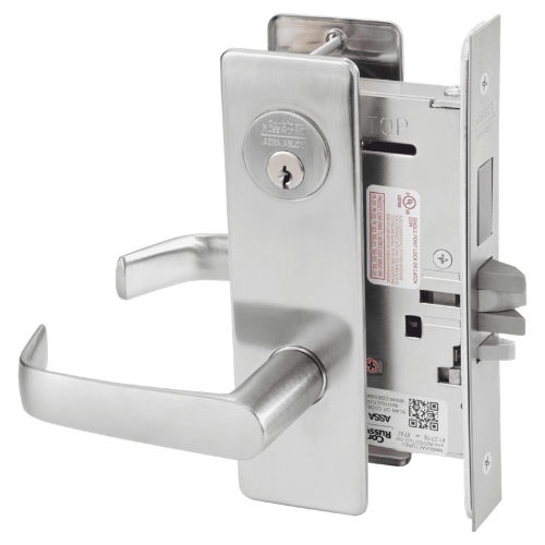 Picture of Corbin Russwin ML2029 NSM Hotel or Motel Mortise Lock, NS Lever, M Escutcheon