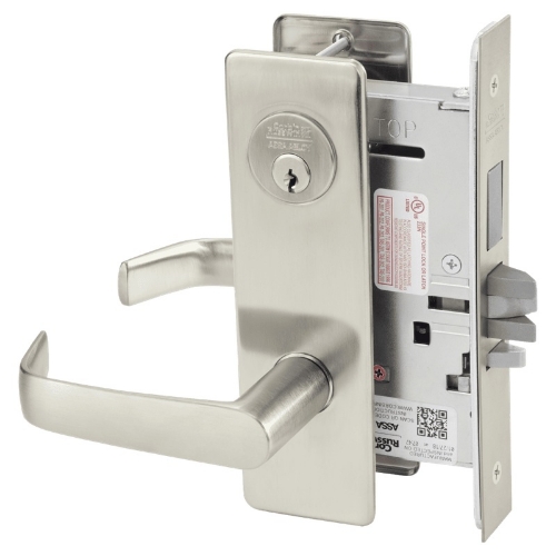 Picture of Corbin Russwin ML2029 NSM Hotel or Motel Mortise Lock, NS Lever, M Escutcheon