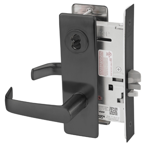 Picture of Corbin Russwin ML2032 NSM Institution or Utility Mortise Lock, NS Lever, M Escutcheon