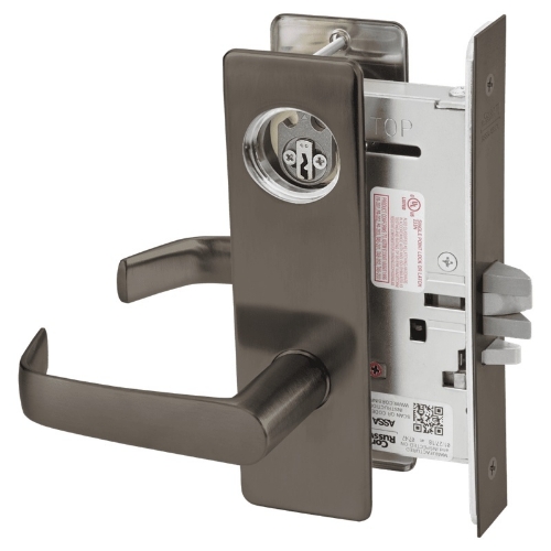 Picture of Corbin Russwin ML2042 NSM Entrance or Public Restroom Mortise Lock, NS Lever, M Escutcheon