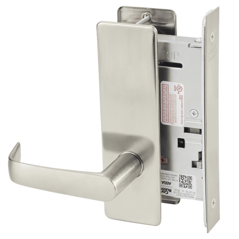 Picture of Corbin Russwin ML2050 NSM Half Dummy Trim Mortise Trim, NS Lever, M Escutcheon