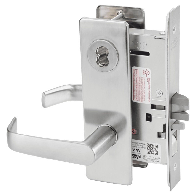 Picture of Corbin Russwin ML2051 NSM Entrance or Office Mortise Lock, NS Lever, M Escutcheon