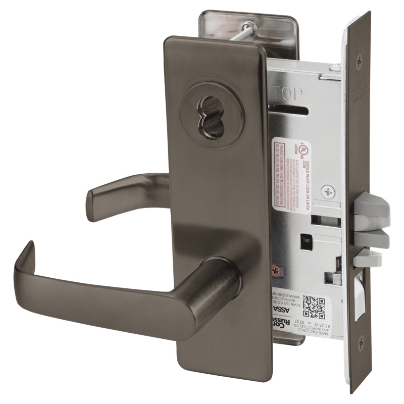 Picture of Corbin Russwin ML2051 NSM Entrance or Office Mortise Lock, NS Lever, M Escutcheon