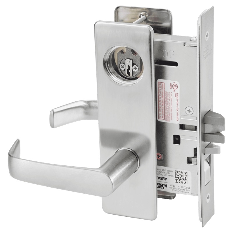 Picture of Corbin Russwin ML2051 NSM Entrance or Office Mortise Lock, NS Lever, M Escutcheon