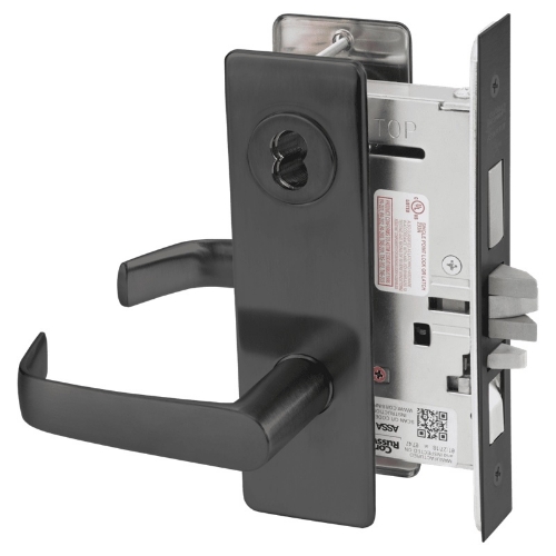 Picture of Corbin Russwin ML2067 NSM Apartment or Dormitory Mortise Lock, NS Lever, M Escutcheon